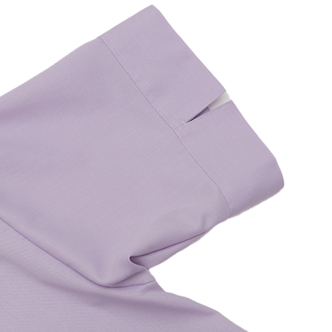 GIORDANO Women's Twill Acute Collar Short Sleeves Loose Fit Shirt (05345204)