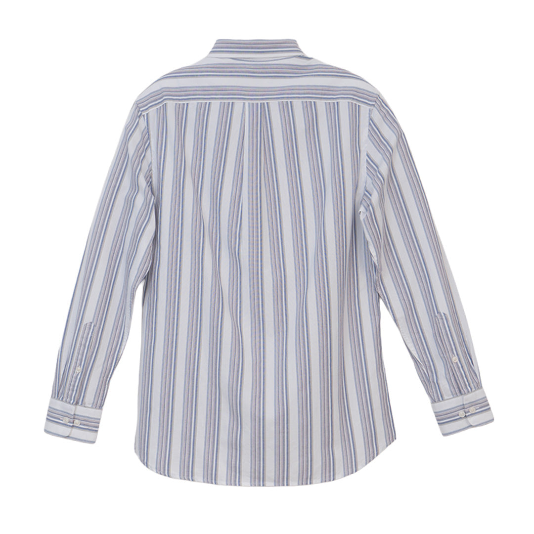 GIORDANO Men's Small Lion Long Sleeves Slim Fit Oxford Shirt (01045093)