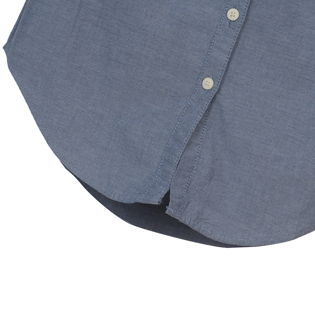 GIORDANO Women's Cotton Denim Roll-Up Sleeves Regular Fit Shirt (05347036)