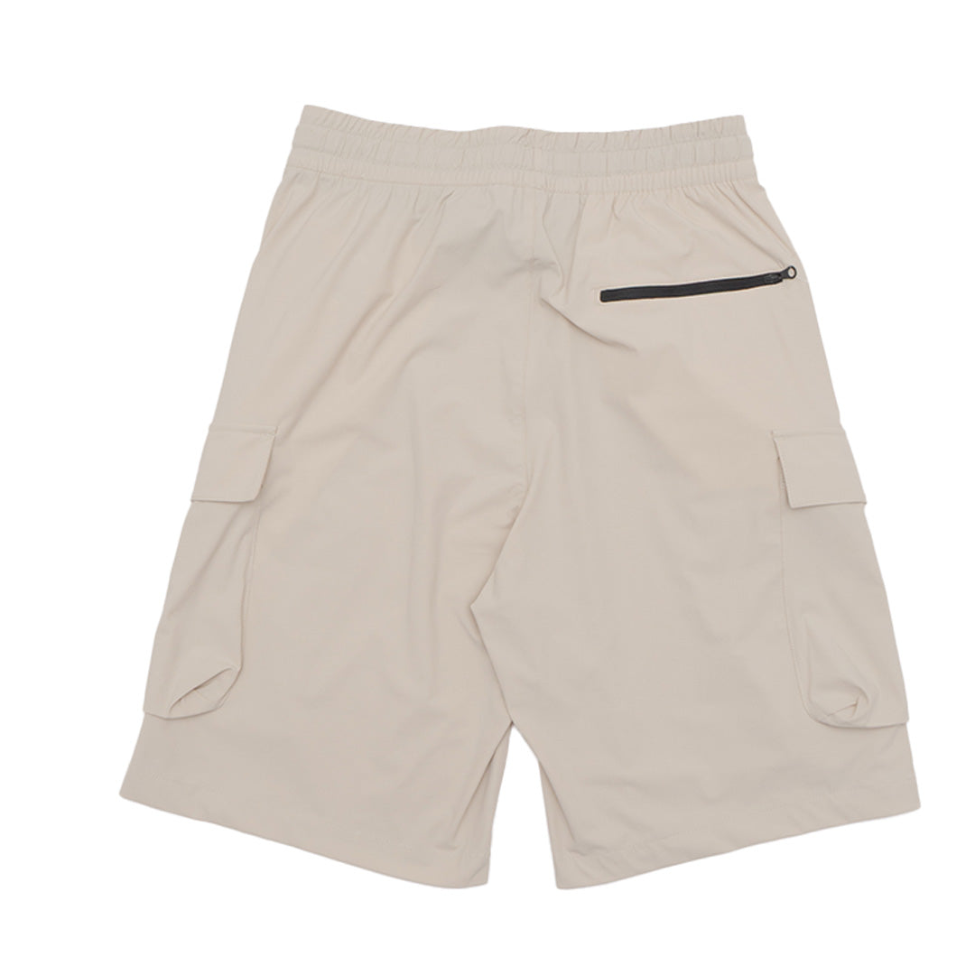 GIORDANO Men's G-Motion Nylon Spandex Mid Rise Relax Fit Bermuda Cargo Shorts (01105206)