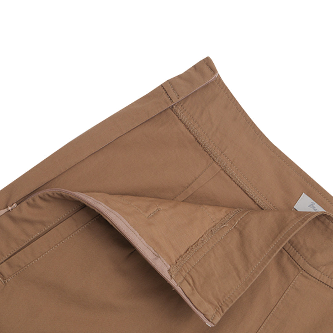 GIORDANO Women's Beau Monde Cotton Twill Mid Rise Loose Fit Zipper Shorts (13404222)