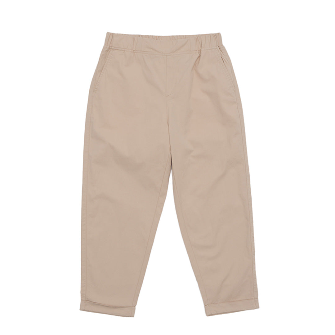 GIORDANO Women's Cotton Twill Mid Rise Relax Tapered Fit Audrey Pants (05425256)