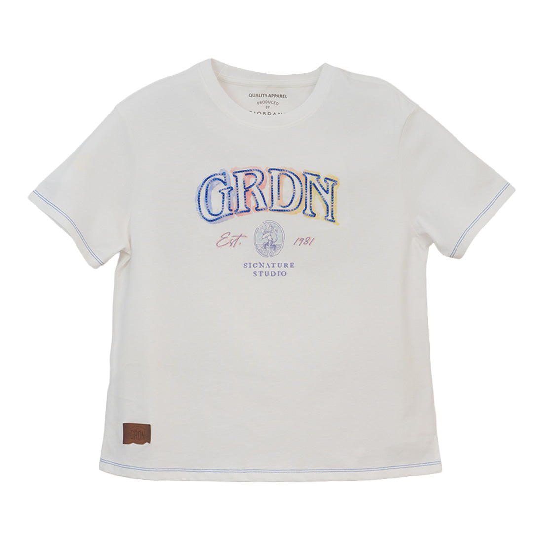GIORDANO Women's Cotton Jersey Crew Neck Boyfriend Fit Printed Tee�(05396254)