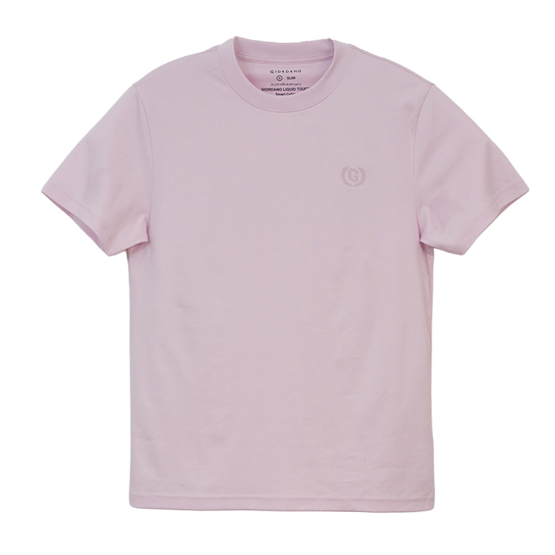 GIORDANO Men's Liquid Touch Crew Neck Slim Fit Tee (01026802)