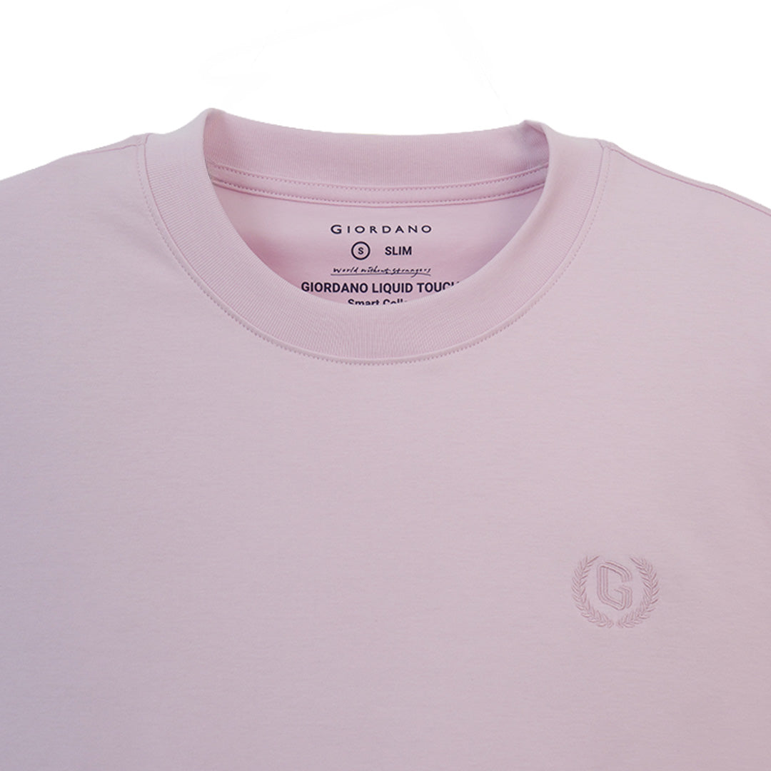 GIORDANO Men's Liquid Touch Crew Neck Slim Fit Tee (01026802)