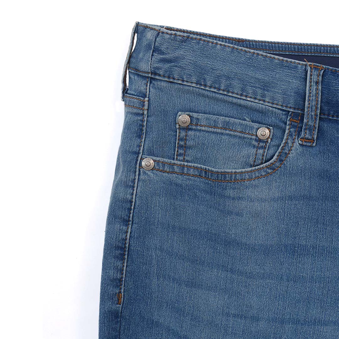 GIORDANO Men's Cotton Nylon Spandex Denim Low Rise Slim Tapered Fit Jeans (01116030)