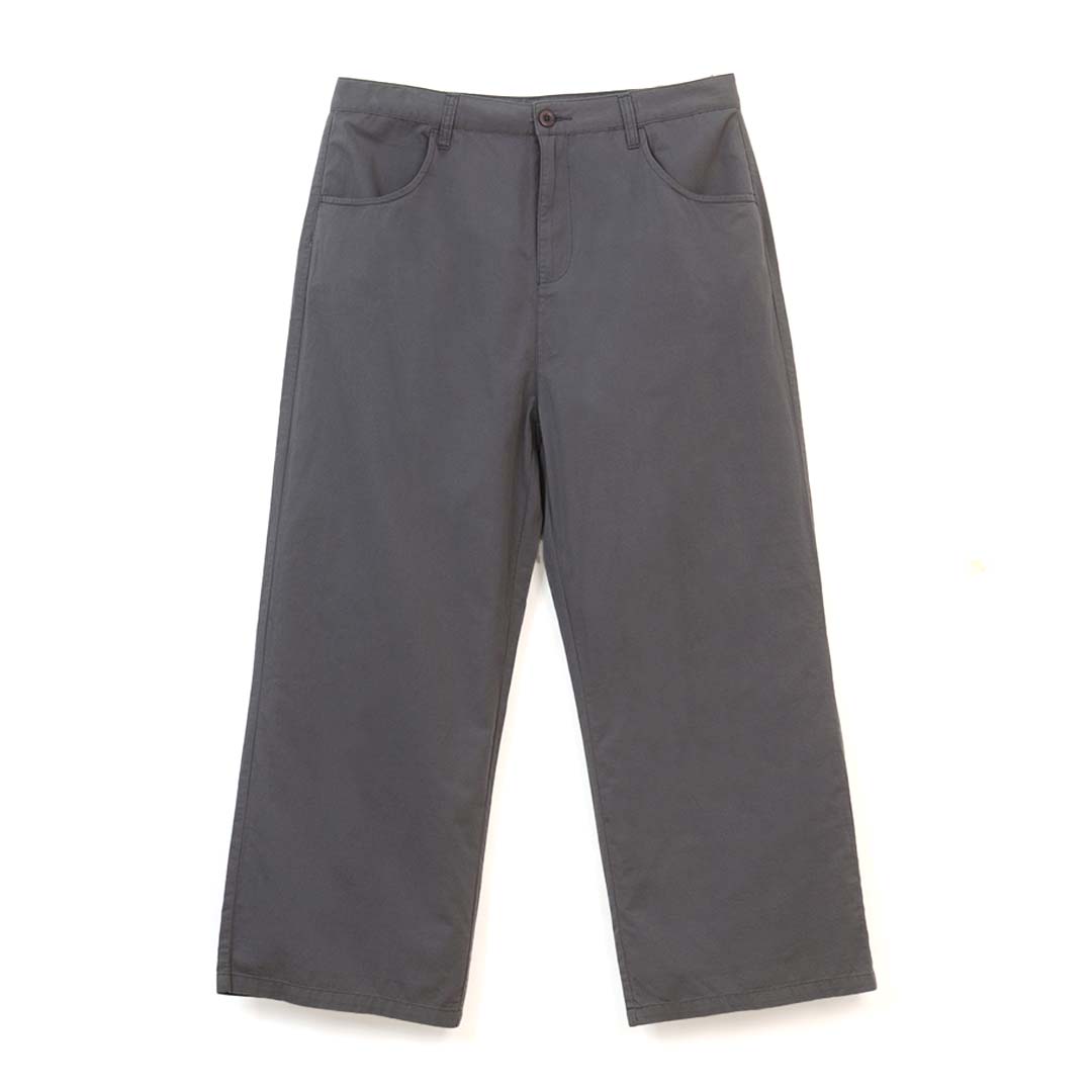 GIORDANO Women's Beau Monde Cotton Twill Mid Rise Loose Fit Pants (13413320)