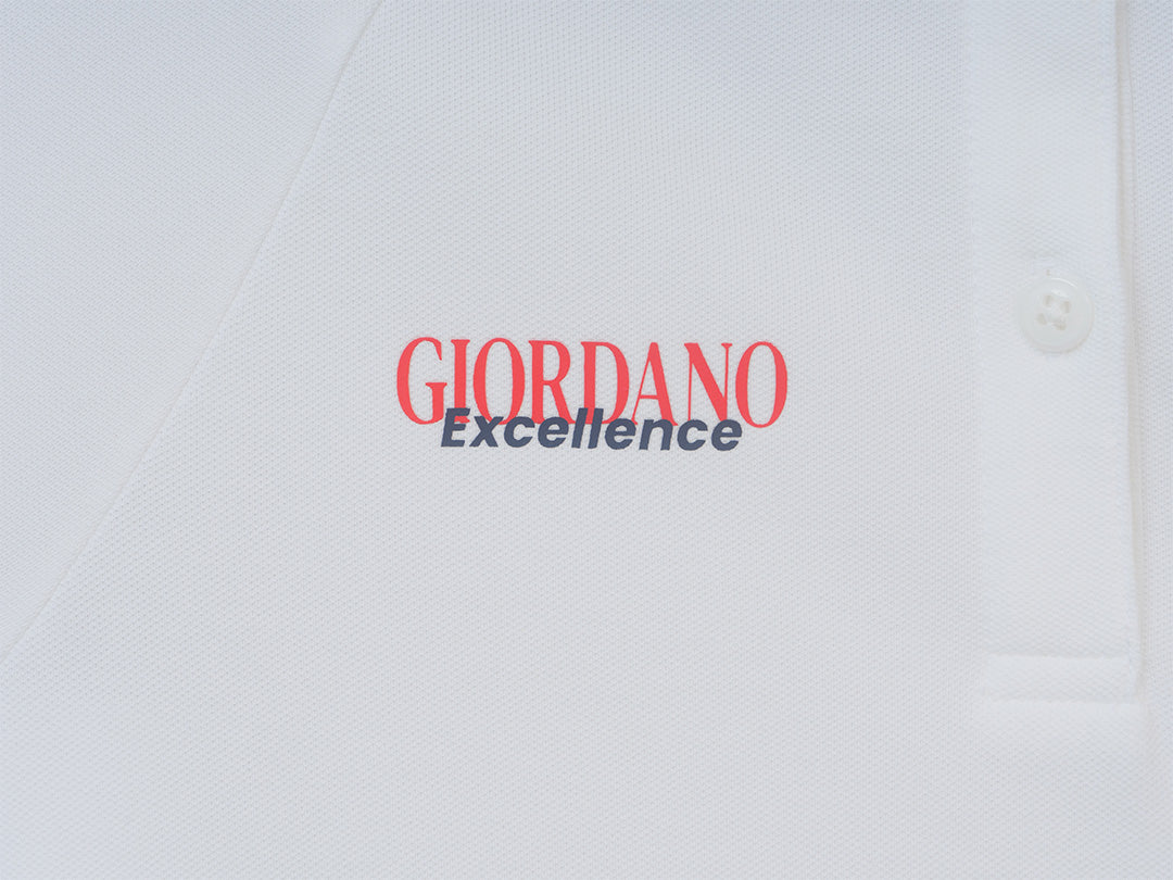 GIORDANO Women's Cotton Lycra Short Sleeve Embroidery World Cup Polo (05316178)