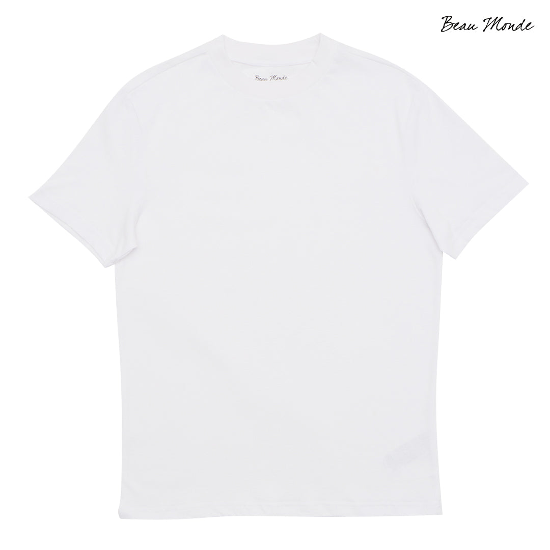 GIORDANO Men's Beau Monde Cotton Jersey Mock Neck Slim Fit Tee (13024311)