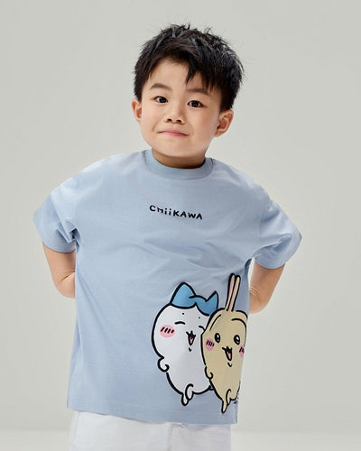 GIORDANO Junior x Chiikawa Sorona Jersey Crew Neck Relax Fit Printed Tee (03086320)