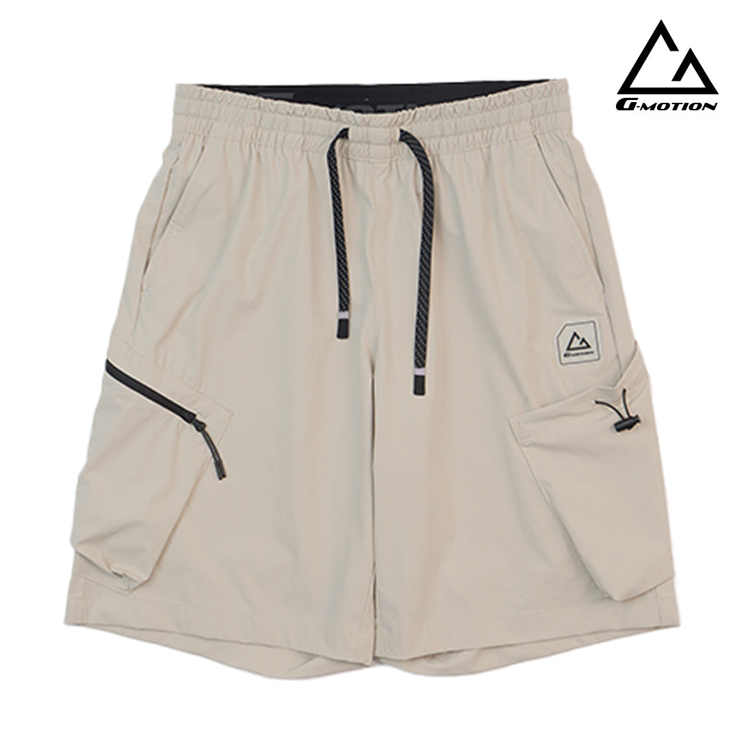 GIORDANO Men's G-Motion Nylon Spandex Mid Rise Relax Fit Cargo Shorts (01105212)