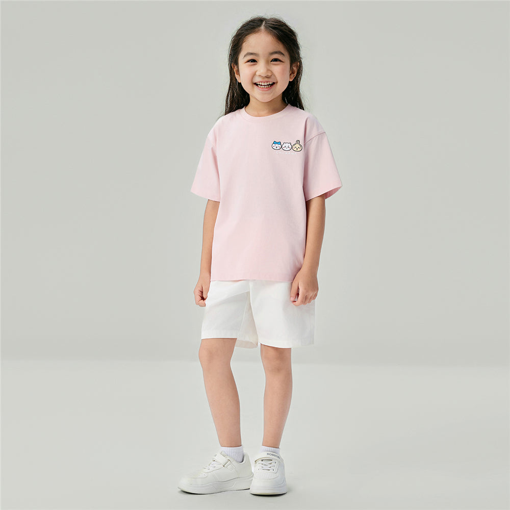 GIORDANO Junior x Chiikawa Sorona Jersey Crew Neck Relax Fit Printed Tee (03386303)