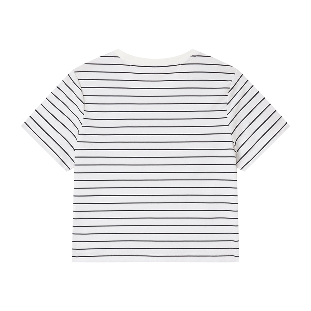 GIORDANO x Chiikawa Women's Cotton Blend Jersey Crew Neck Crop Fit Printed Tee (05396410)