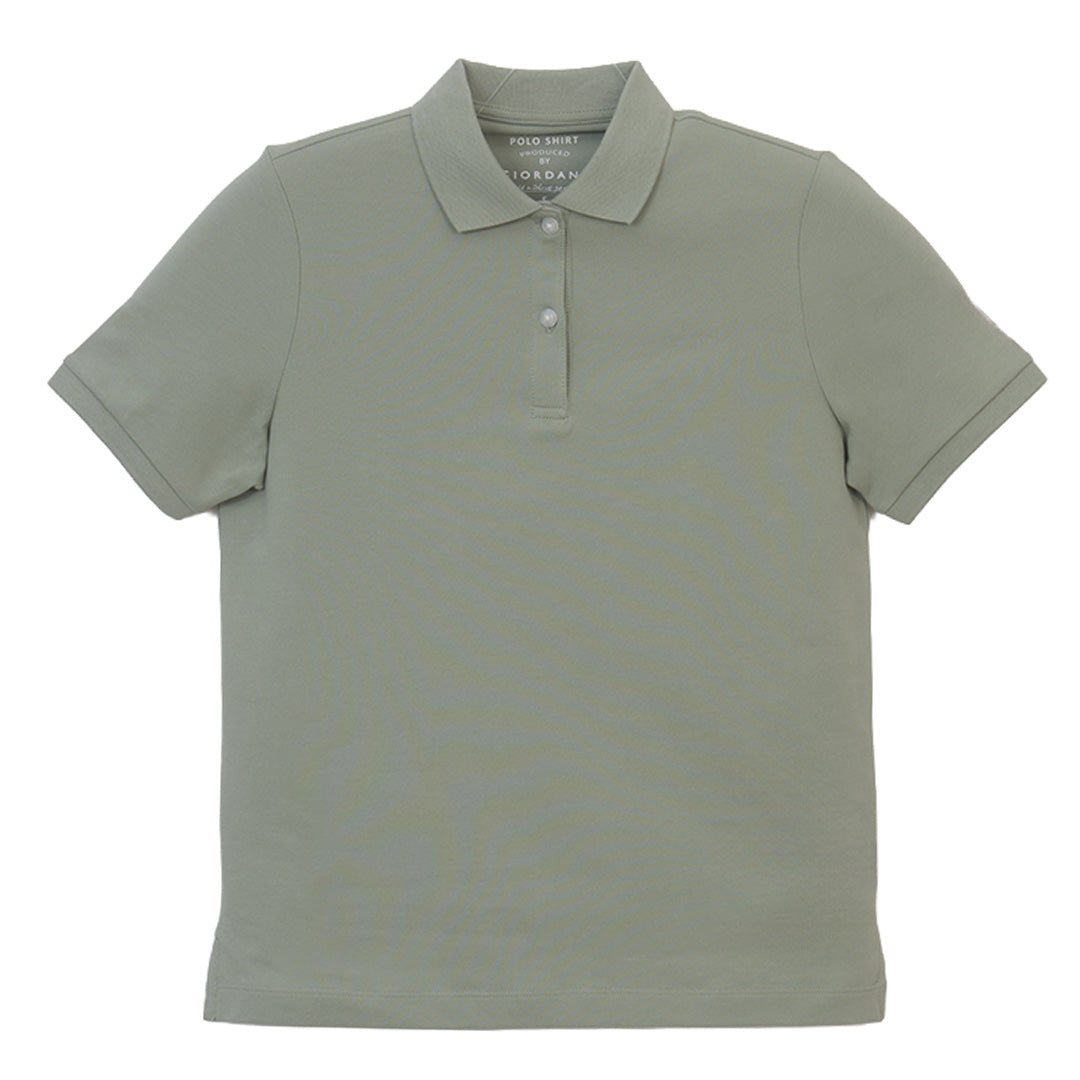 GIORDANO Women's Sweatmark-Free Cotton Lycra Pique Comfort Fit Polo (05316248)