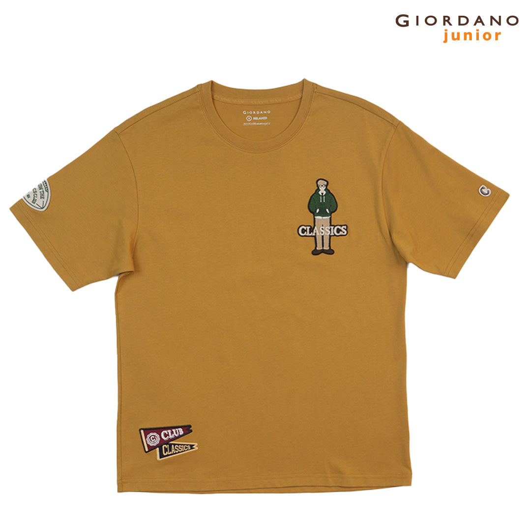 GIORDANO Men's Classics Club Printed Tee�(01095295)
