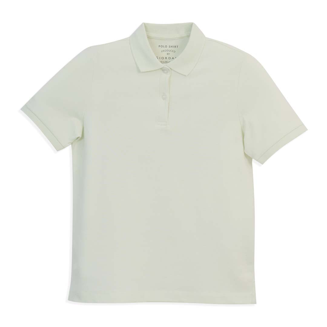 GIORDANO Women's Sweatmark-Free Cotton Lycra Pique Comfort Fit Polo   (05316248)