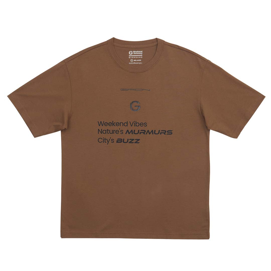 GIORDANO Men's Sorona Urban Outdoor Printed Tee  (01095233)