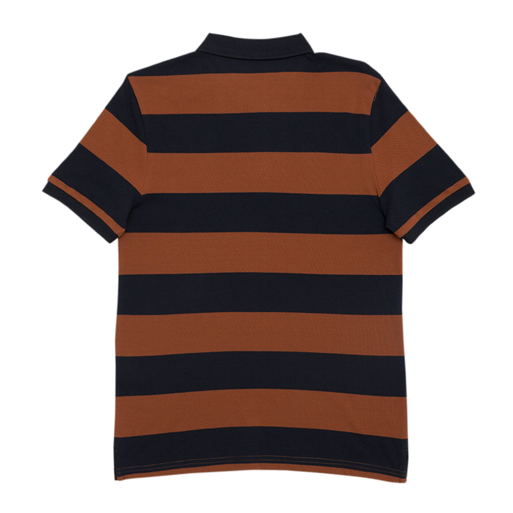 GIORDANO Men's Classic Man Embroidery Bold Polo (01014232) - 18 - Signature Navy / Mocha