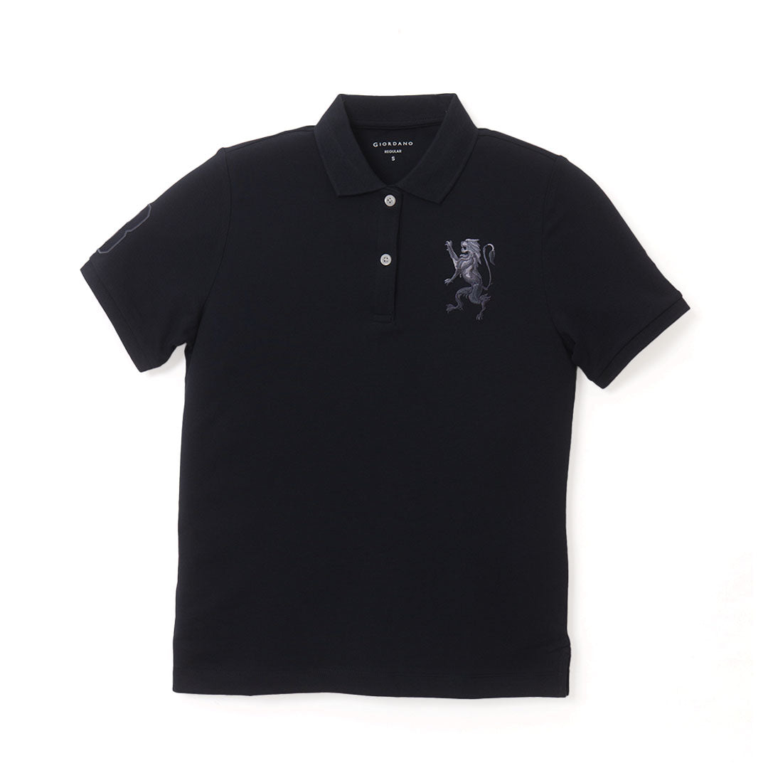 GIORDANO Women's Comfort Fit 3D Lion Polo (05316227)