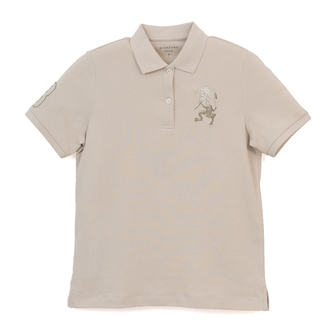 GIORDANO Women's Comfort Fit 3D Lion Polo (05316227)