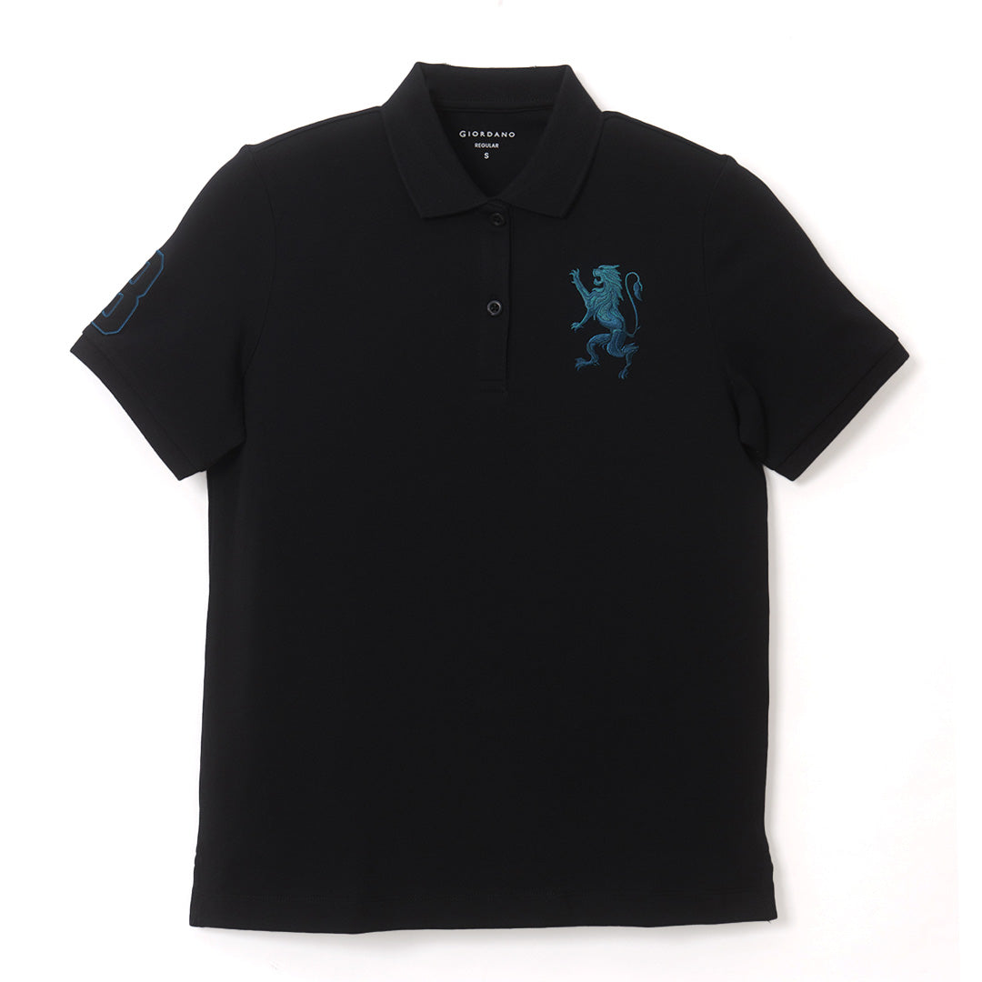 GIORDANO Women's Comfort Fit 3D Lion Polo (05316227)