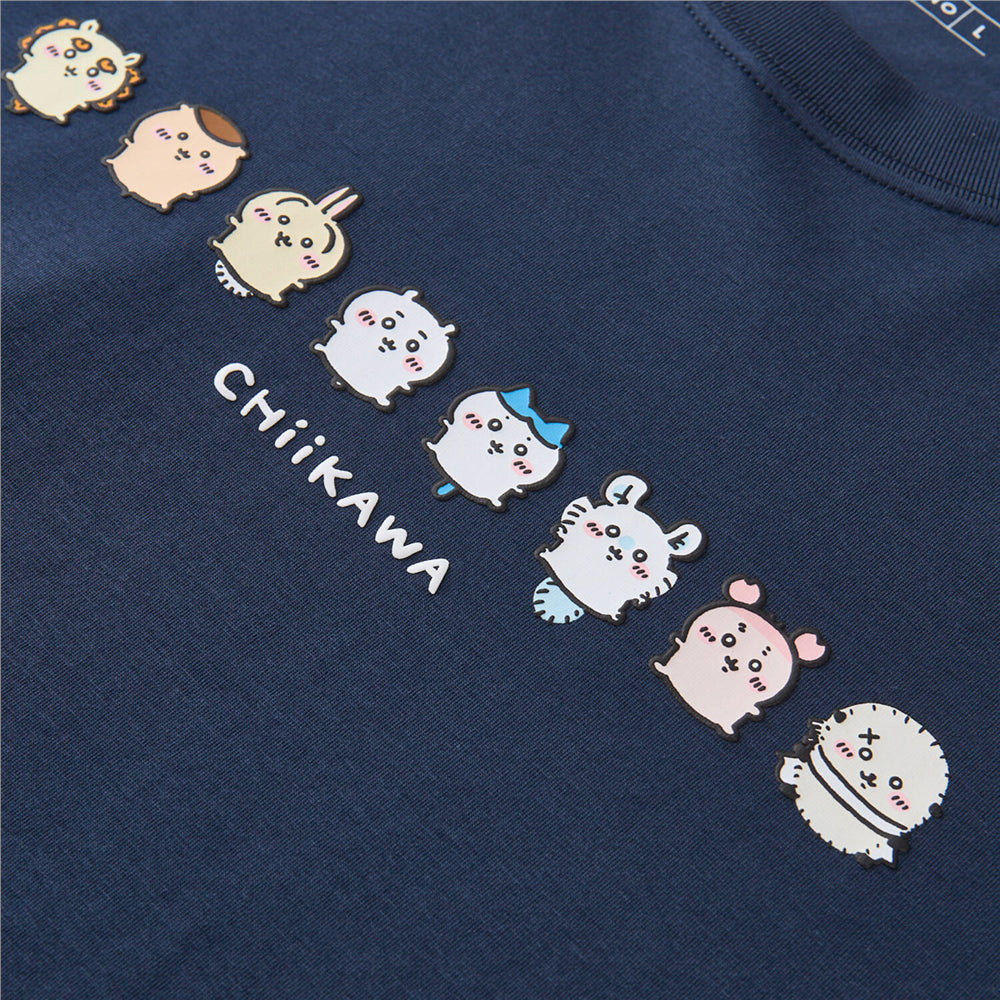 GIORDANO x Chiikawa Men's Sorona Jersey Crew Neck Relax Fit Printed Tee (01096087)