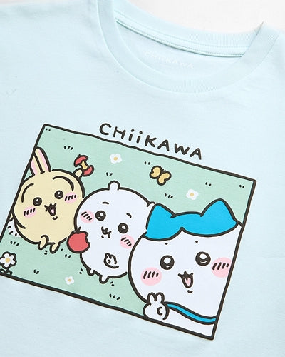 GIORDANO x Chiikawa Women's Sorona Jersey Crew Neck Boyfriend Fit Printed Tee (05396404)