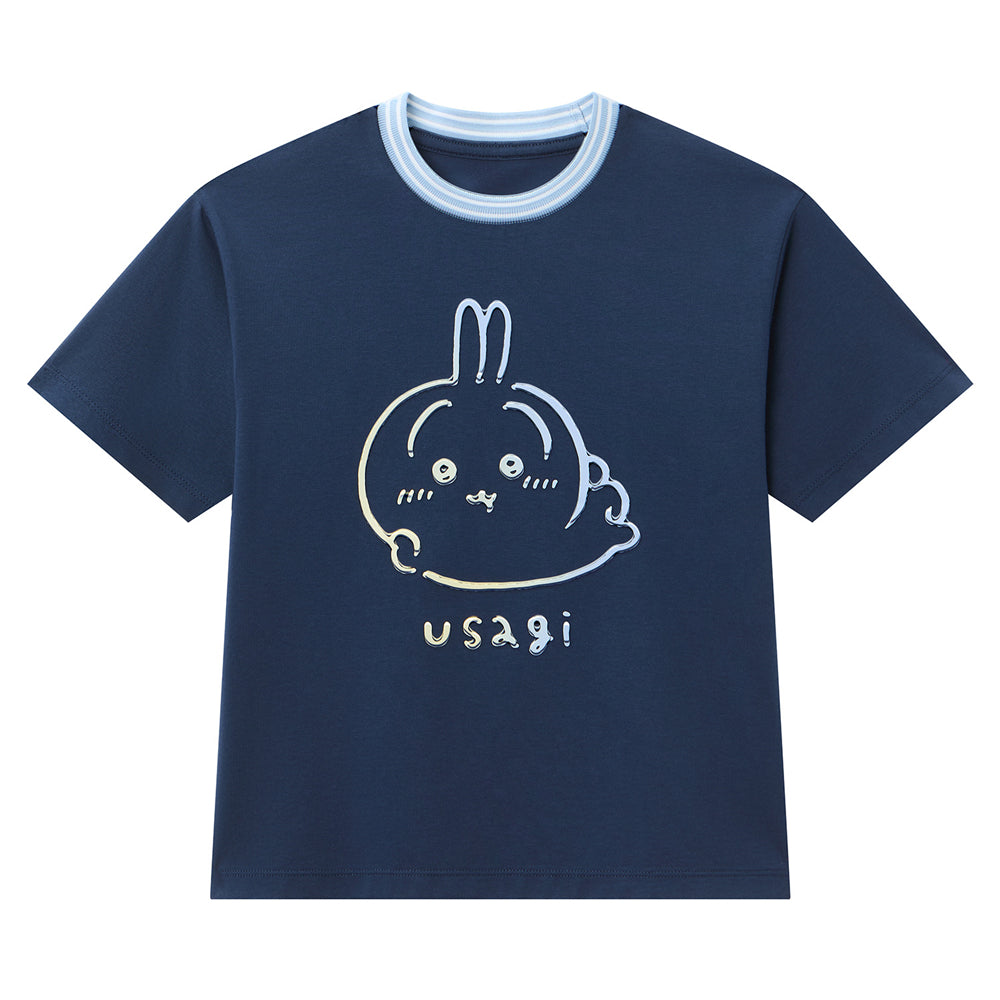 GIORDANO Junior x Chiikawa Sorona Jersey Crew Neck Relax Fit Printed Tee (03086301)
