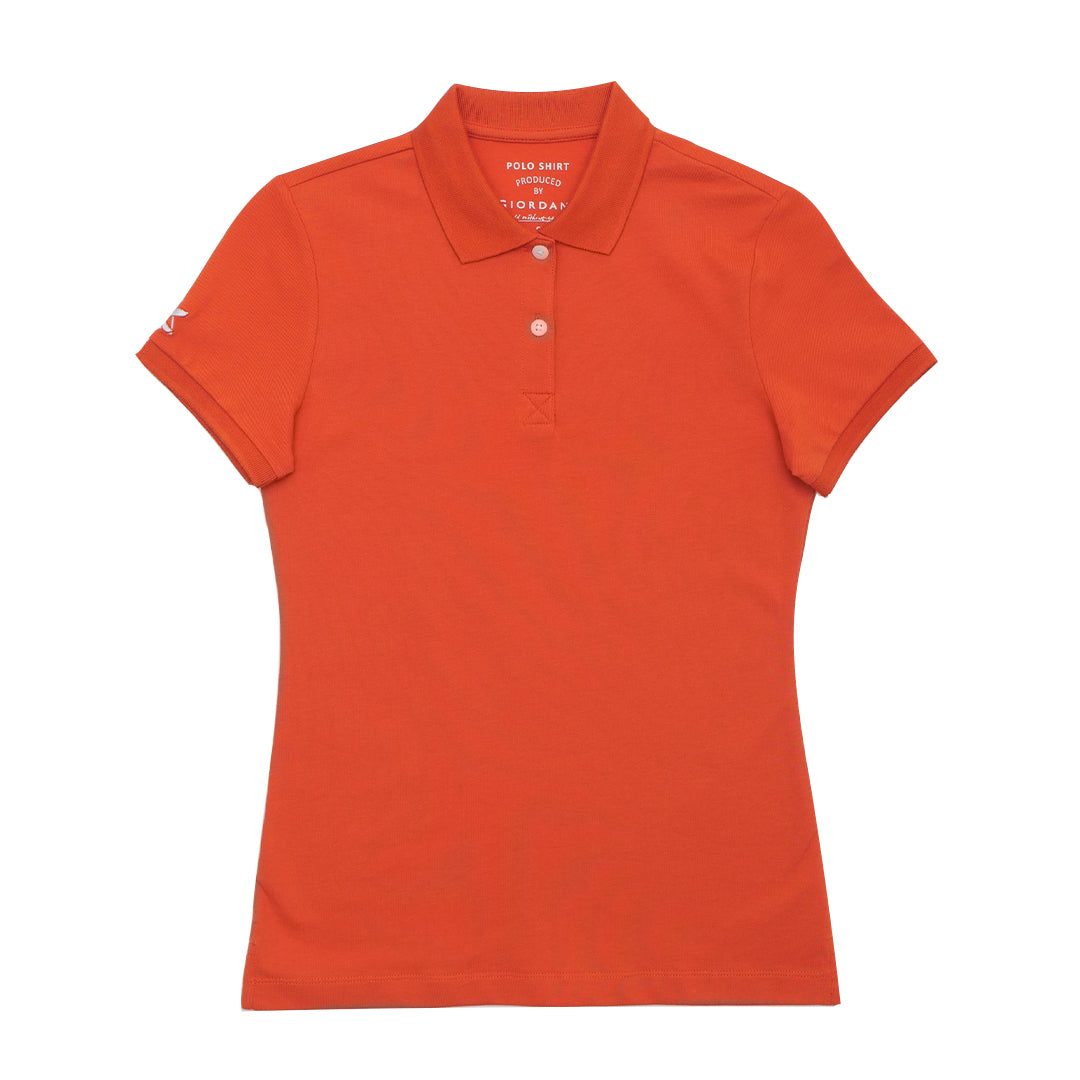 GIORDANO Women's Cotton Lycra Bold Polo (05315242)