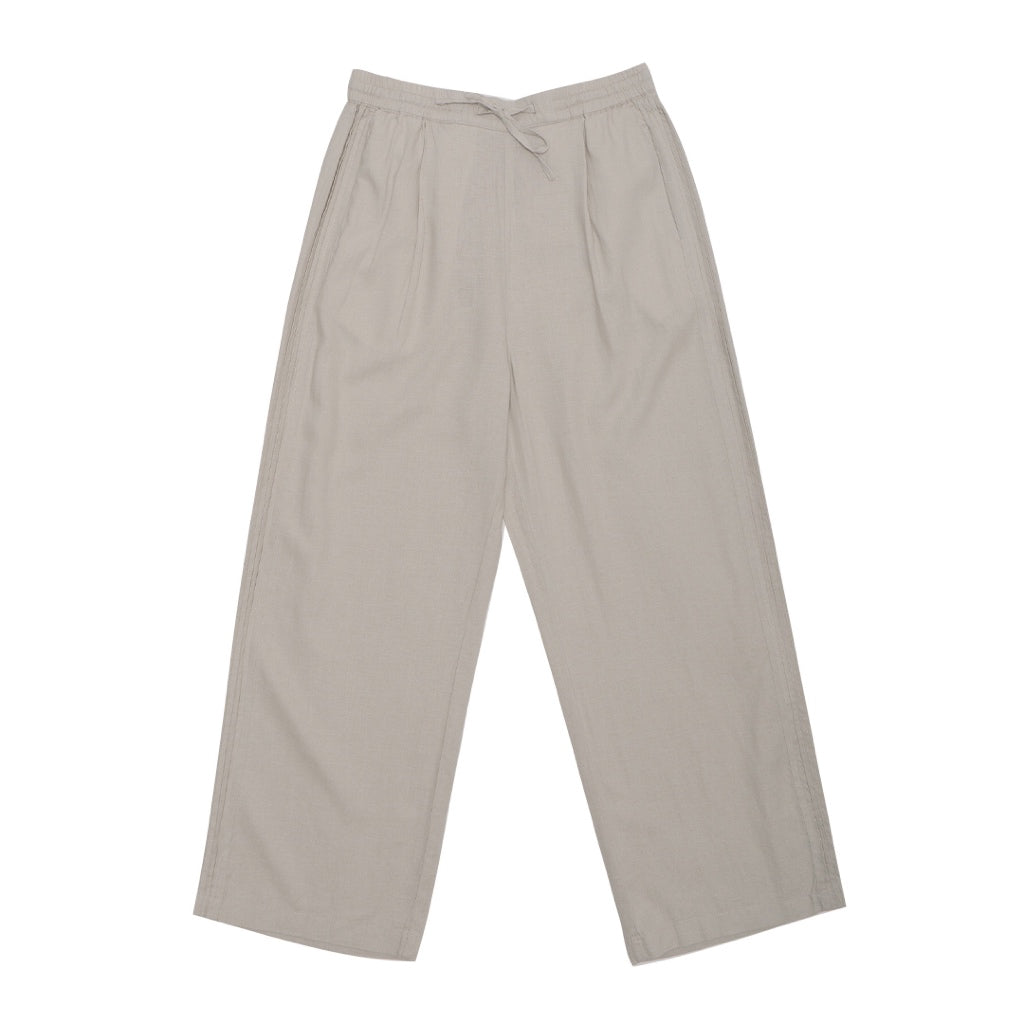 GIORDANO Women's Linen Viscose High Waist Wide Leg Pants  (05415025)