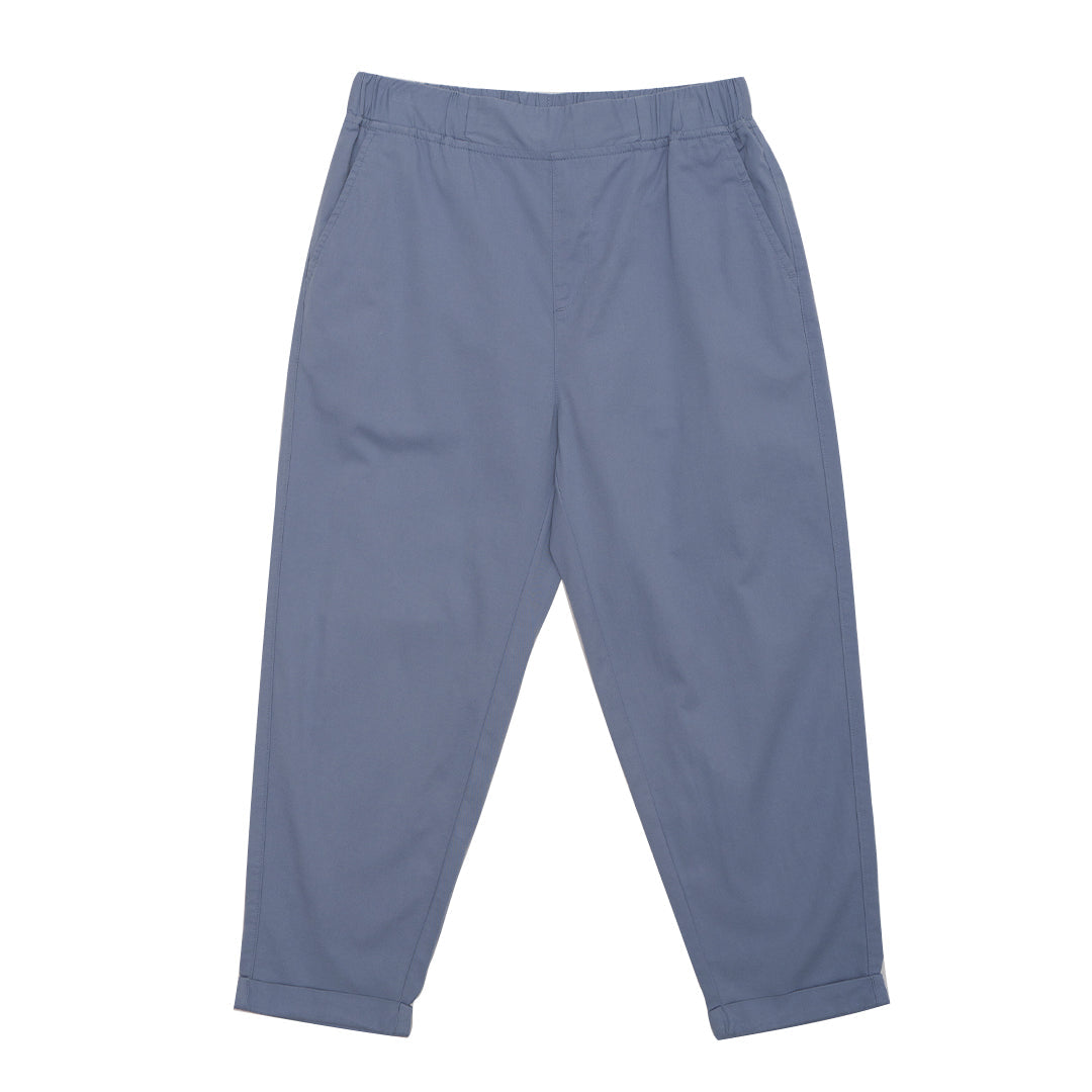 GIORDANO Women's Cotton Twill Mid Rise Relax Tapered Fit Audrey Pants (05425256)