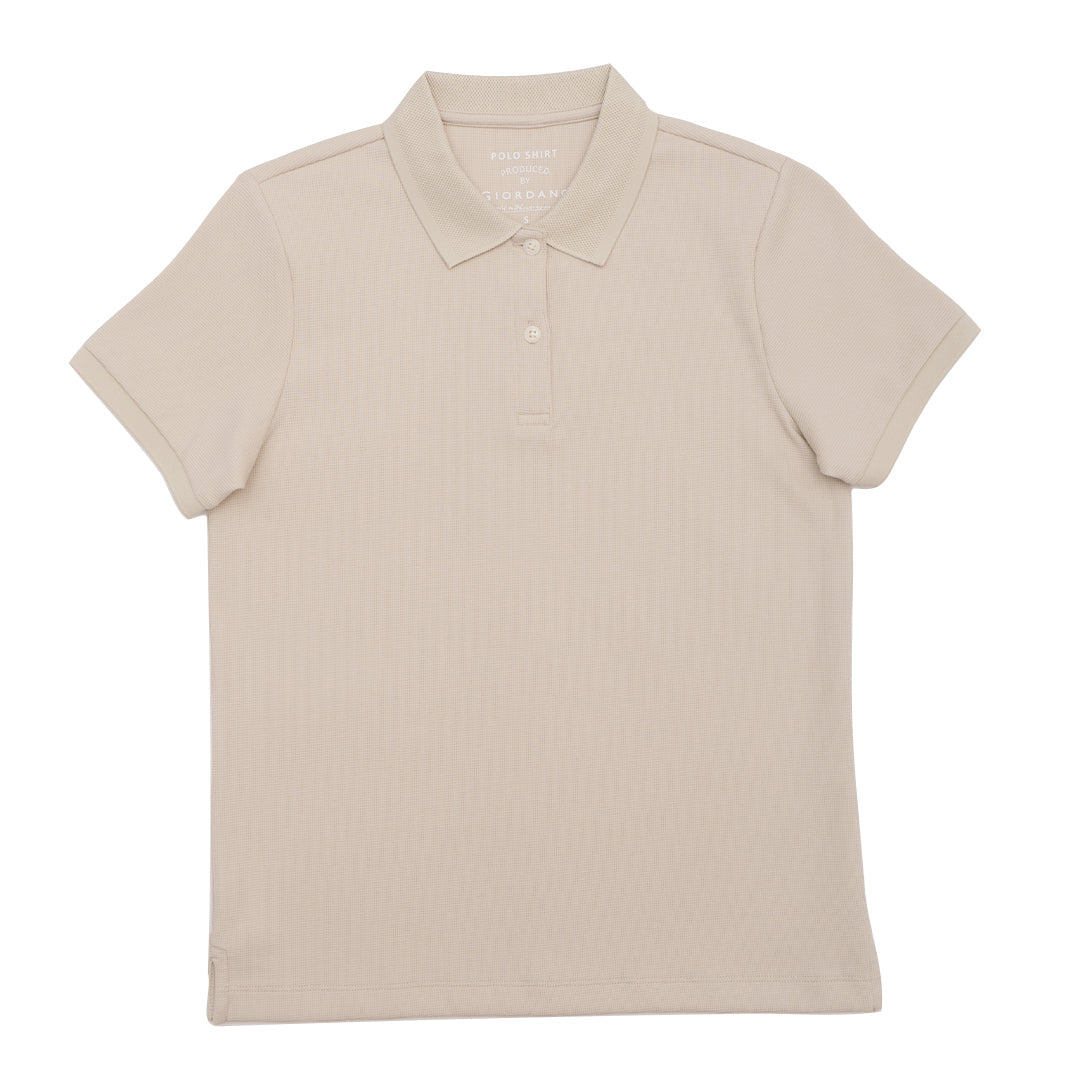 GIORDANO Women's Stretch Waffle Polo (05315253)