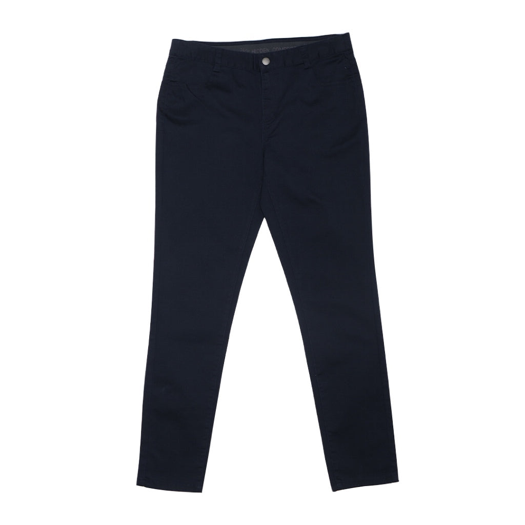 GIORDANO Women's Cotton Lycra Twill Mid Rise Slim Tapered Pants  (05415038)
