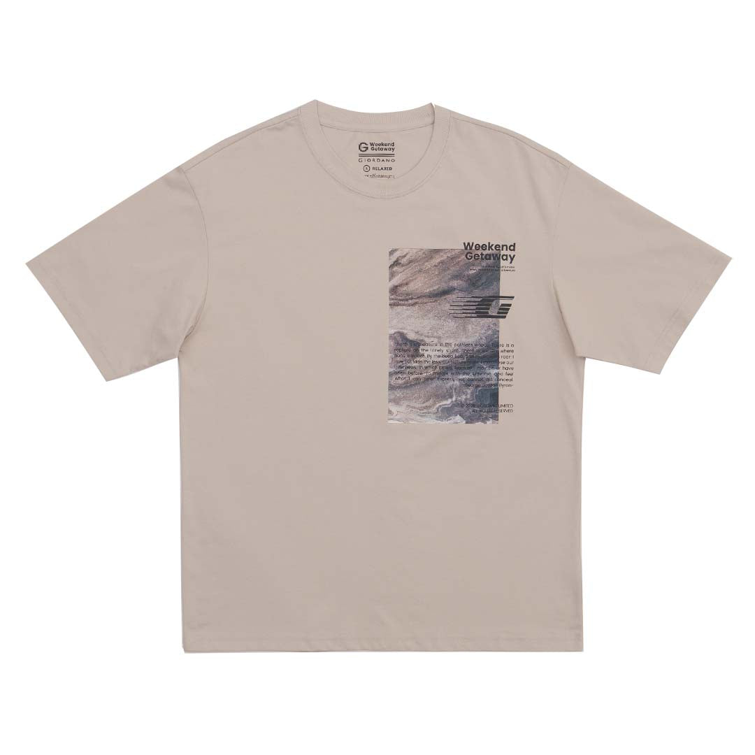 GIORDANO Men's Sorona Urban Outdoor Printed Tee  (01095233)
