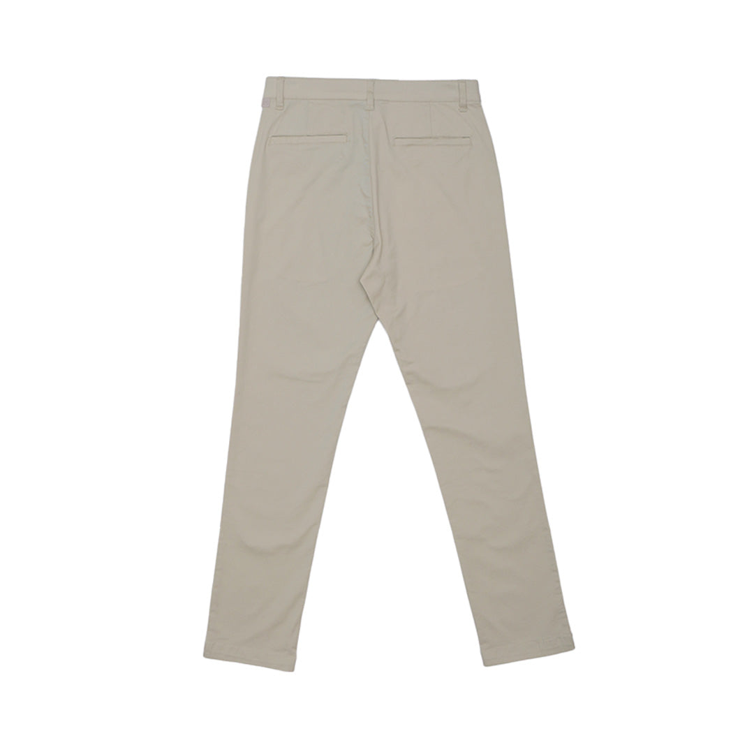 GIORDANO Men's Twill Mid Rise Regular Tapered Khaki Pants (01115027)