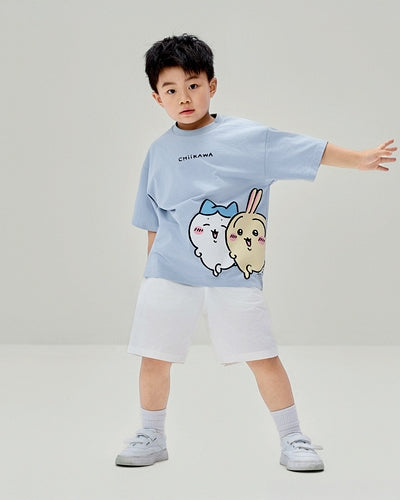 GIORDANO Junior x Chiikawa Sorona Jersey Crew Neck Relax Fit Printed Tee (03086320)
