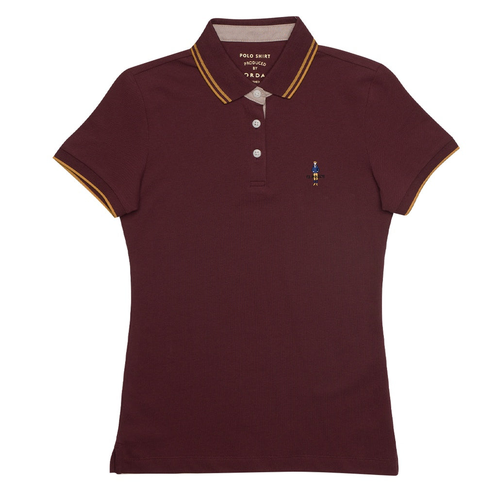 GIORDANO Women's Classic Man Polo (05311260) - 59 - Shady Red