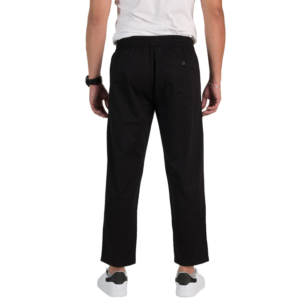 Men's Cotton Twill Cropped Pants (01121001) - Signature Black