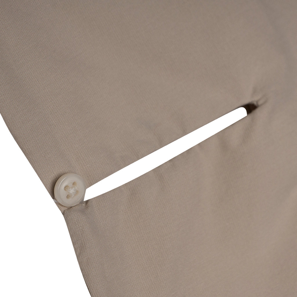 Women's Poplin Round Neck Shirt (05343216) - 12 - Lt. Khaki