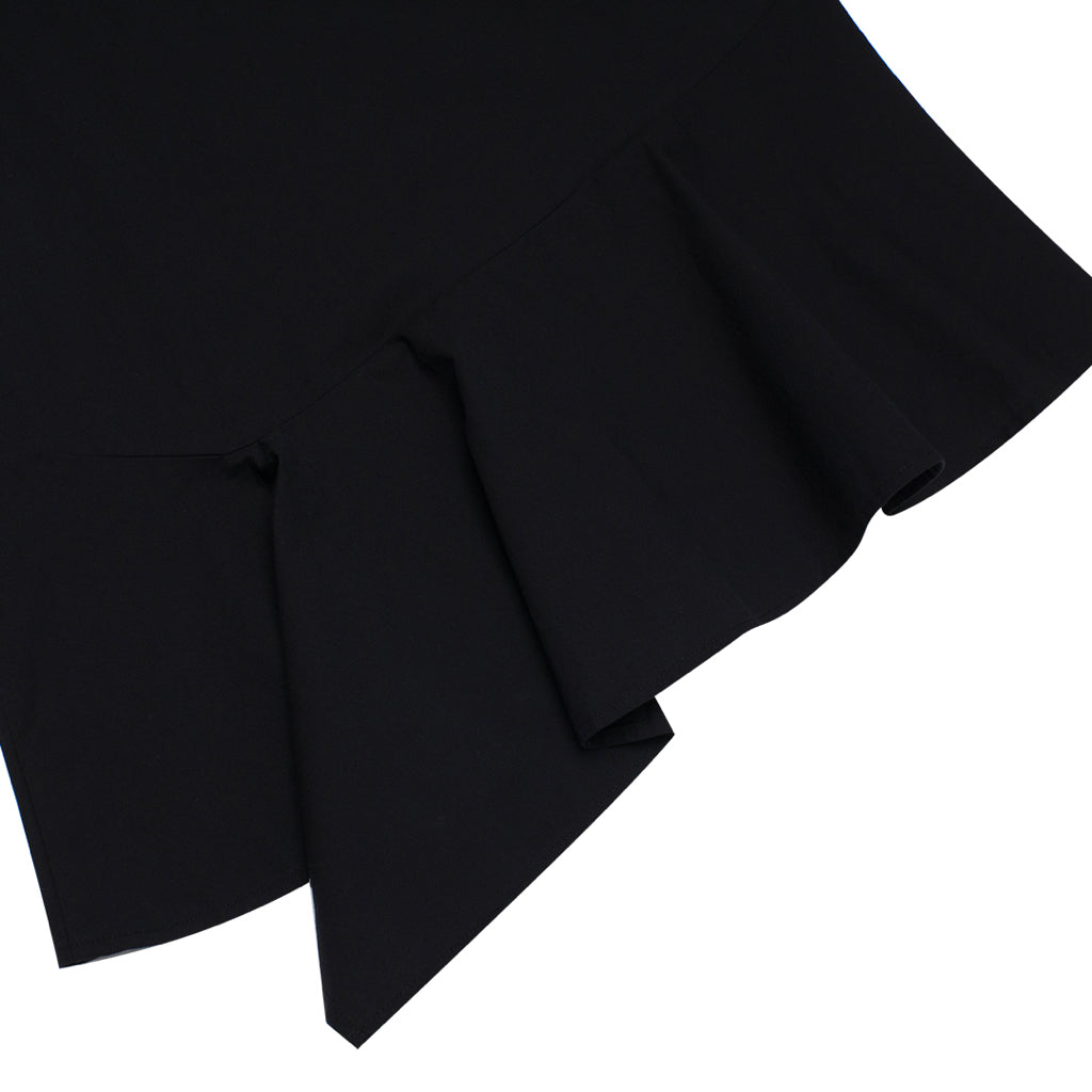 GIORDANO Women's Poplin Round Neck Shirt (05343216) - 11 - Signature Black