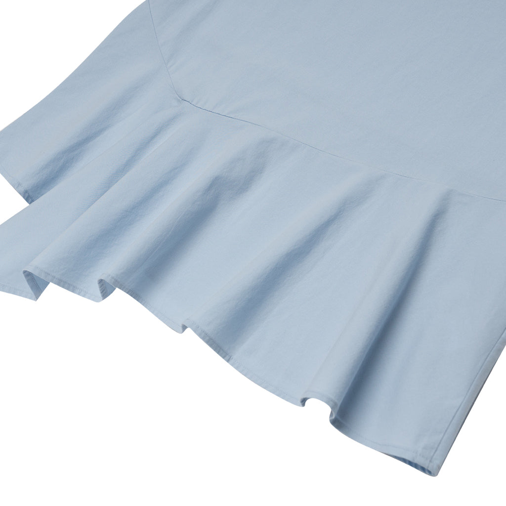 Women's Poplin Round Neck Shirt (05343216) - 18 - Cashmere Blue