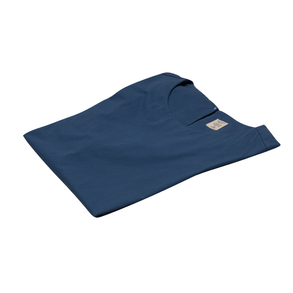 Women's Poplin Round Neck Shirt (05343216) - 21 - Airforce Blue
