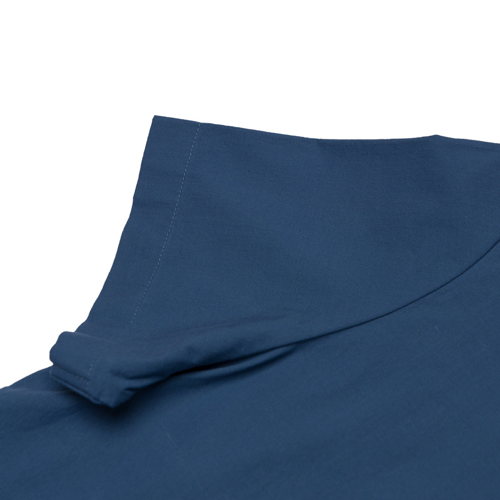 Women's Poplin Round Neck Shirt (05343216) - 21 - Airforce Blue