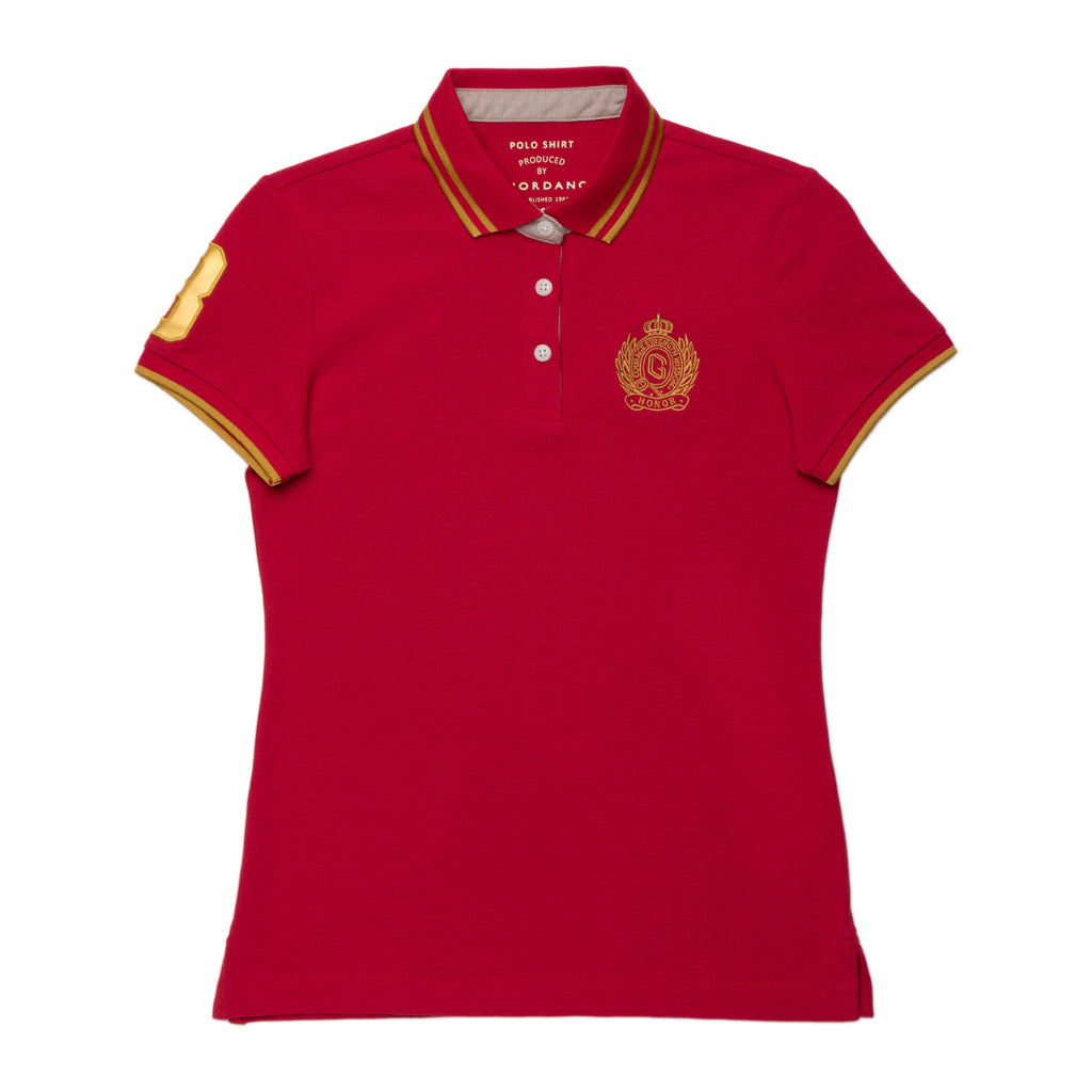 GIORDANO Women's Bold Polo (05310322) - 73 - Haute Red