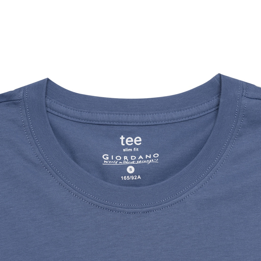 Men's Just Smile Printed Tee T-Shirt (01093301) - 11 - Velvet Morning