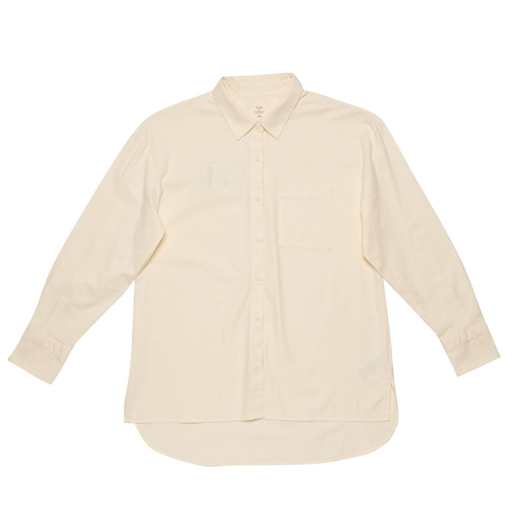 Women's Oxford Acute Collar Long Sleeves Loose Shirt (05343002) - 67 - Lemon Icing