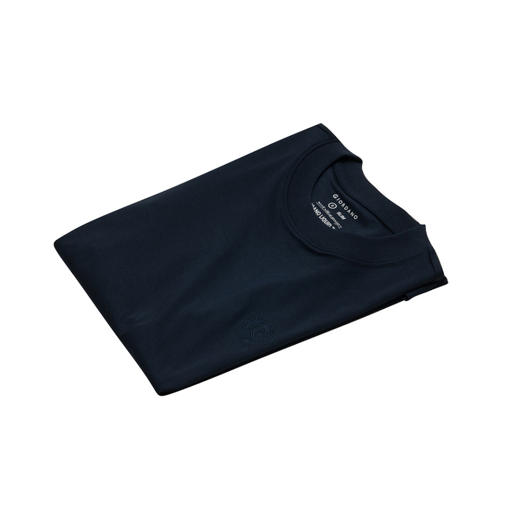 Men's Liquid Touch Crew Neck Tee (01023802) - 10 - New Navy