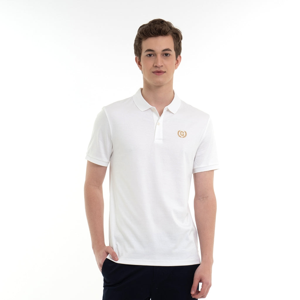 GIORDANO Men's Liquid Touch Polo (01012291) - 94 - Signature White
