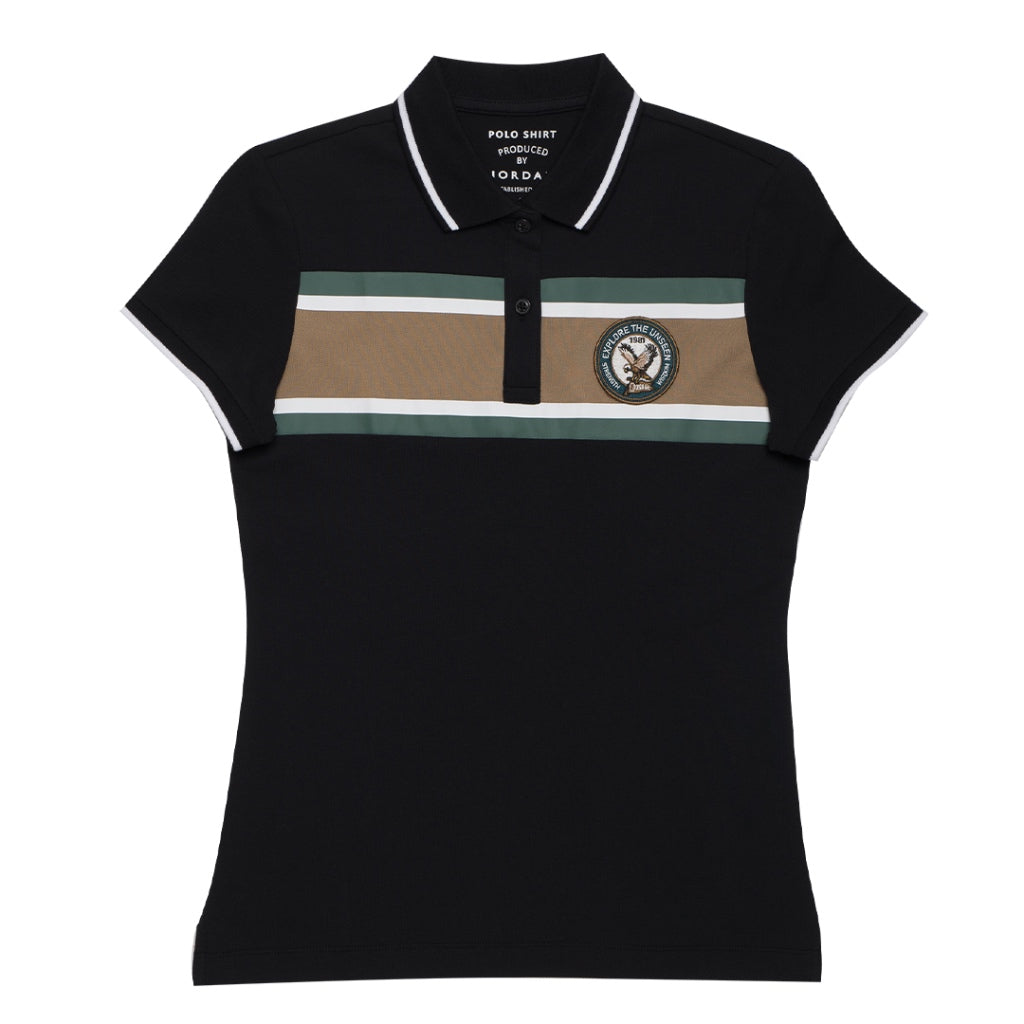 GIORDANO Women's Eagle Polo (05311305) - 57 - Signature Black