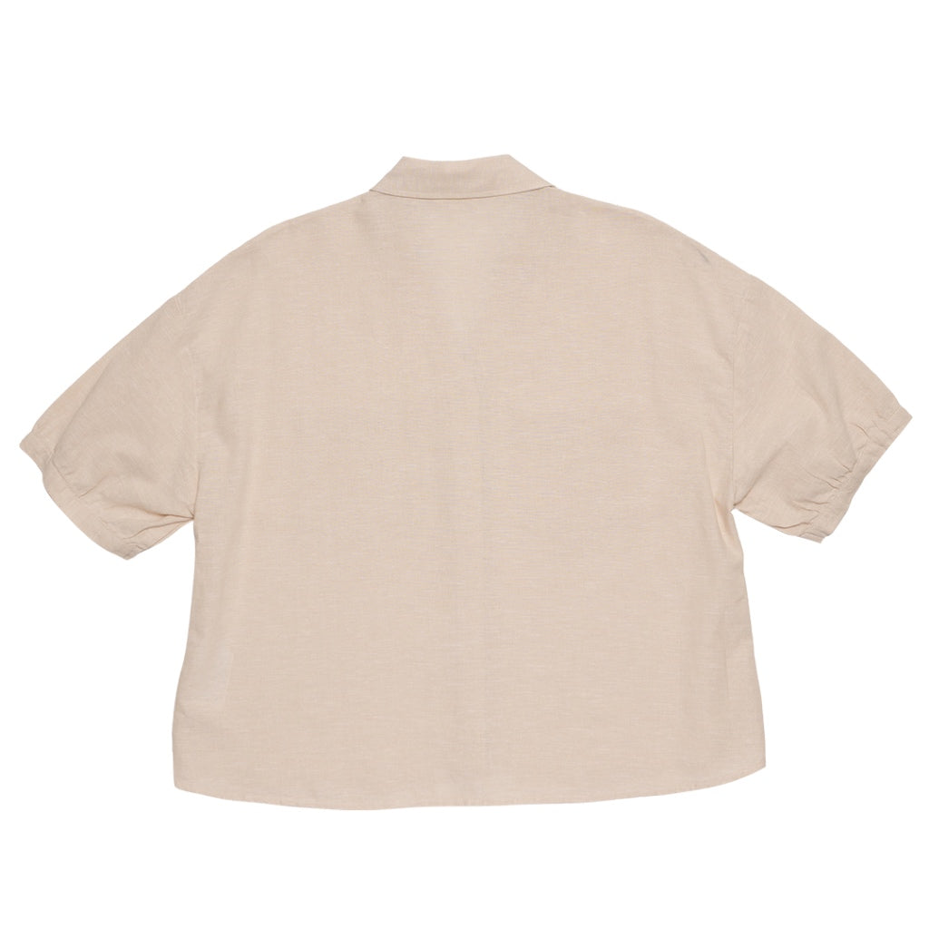 Women's Cotton Linen Poplin Shirt (05344207) - 04 - Khaki